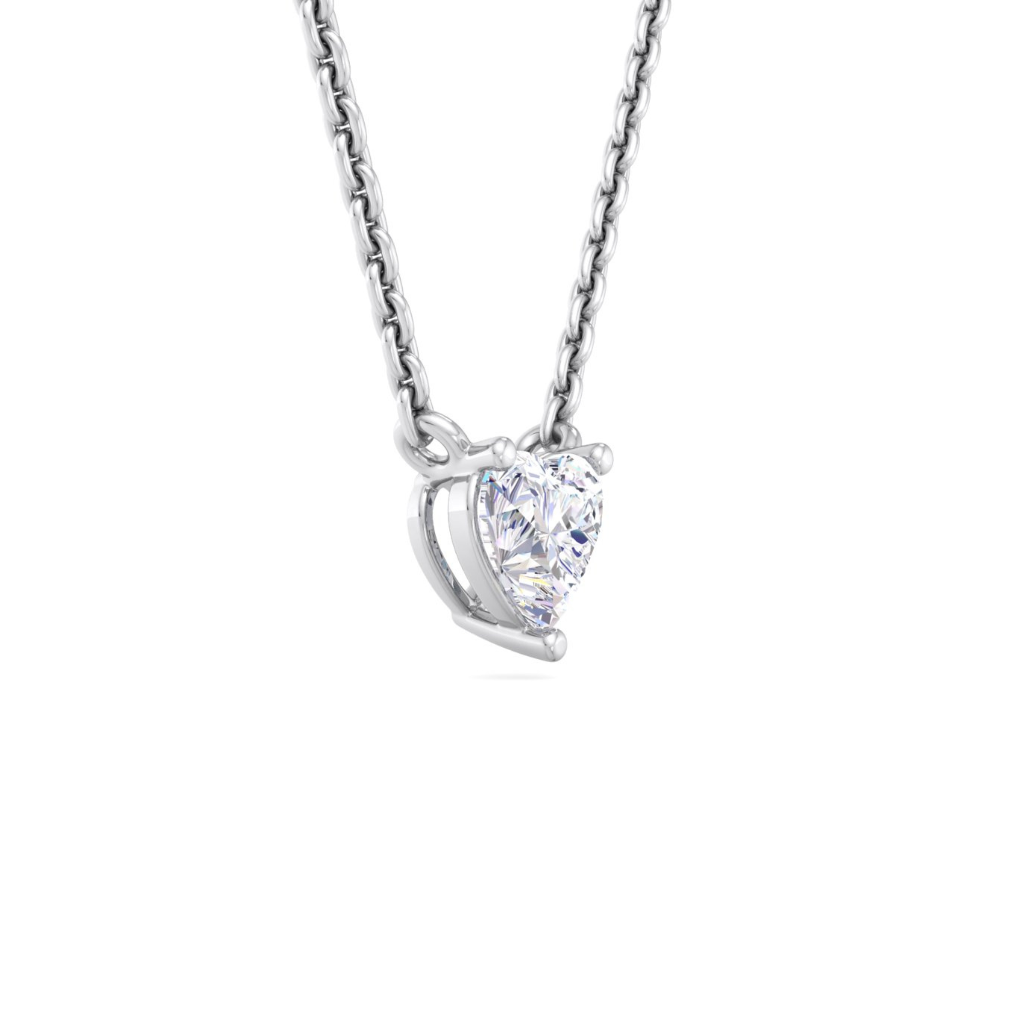 A gold necklace featuring a heart-shaped diamond pendant surrounded by sparkling round-cut diamonds, designed with elegance and charm.