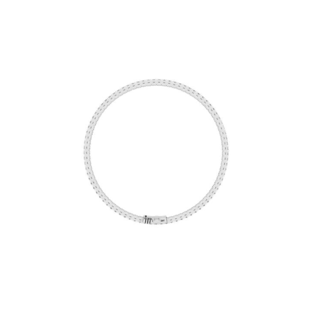 Round diamond tennis bracelet in 2ct and 3ct, 14k white and yellow gold from Sakaris Jewelers