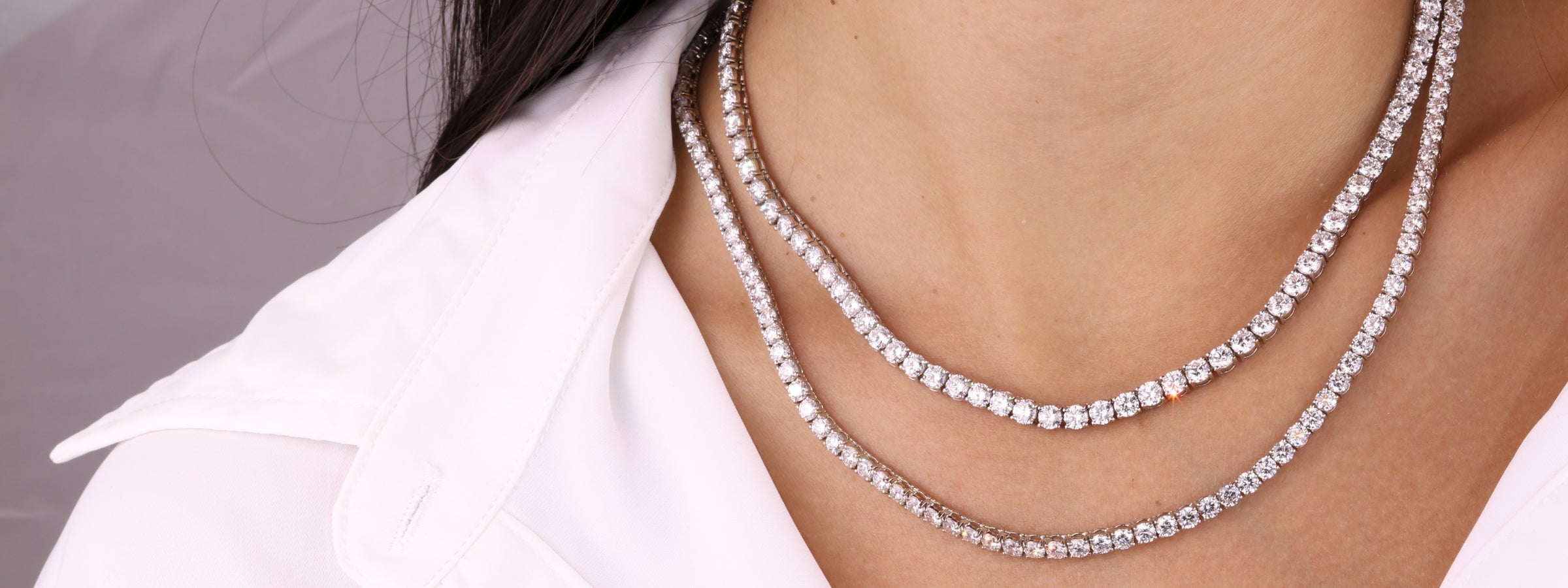 Tennis Necklaces collection by Sakaris Jewelers Naples Florida